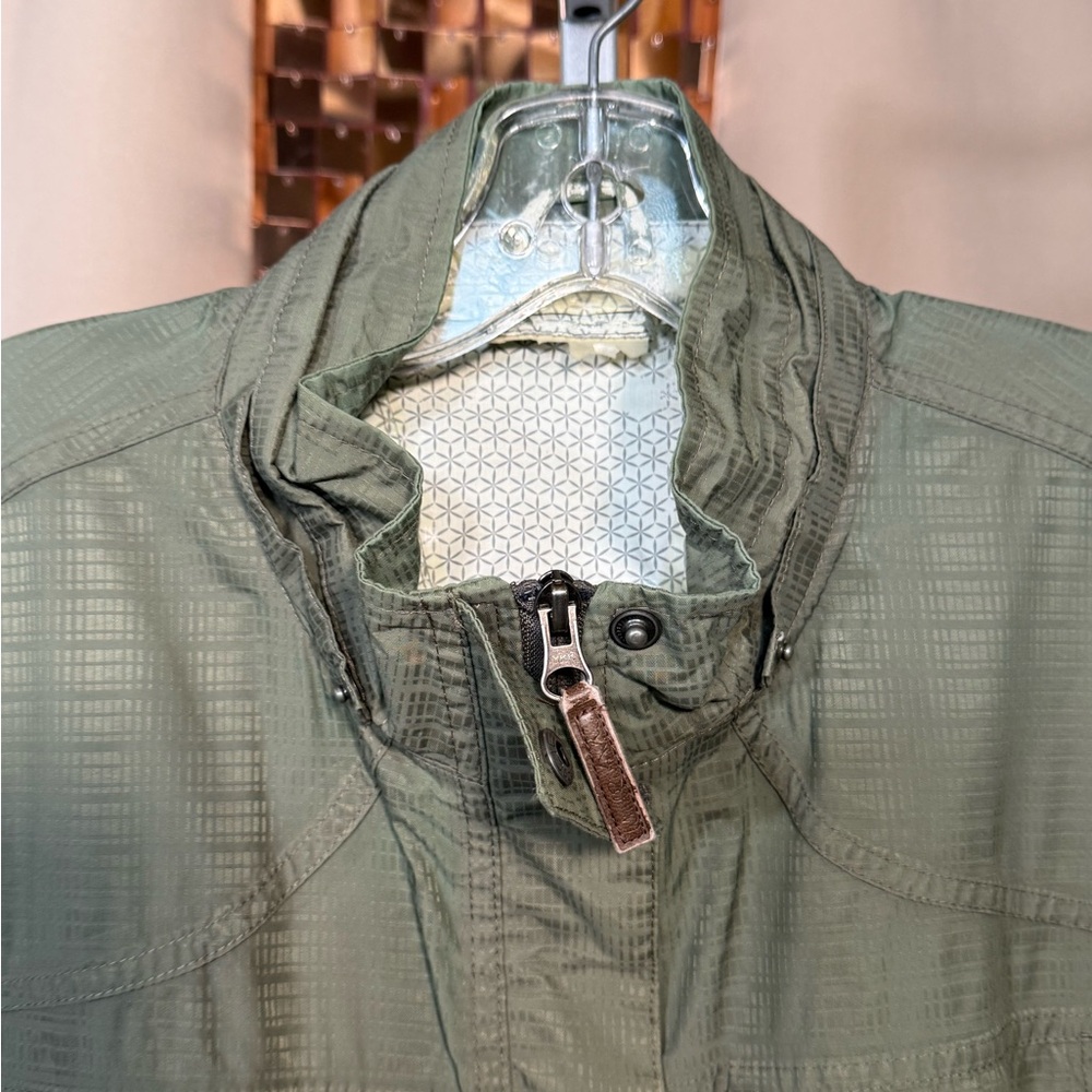 Windriver Sage Green Long Lightweight Windbreaker Style Utility Jacket - Picture 5 of 9